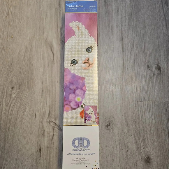 Diamond Dotz Diamond Art Kit 12.6"X16.5"-Lulu Llama - Picture 1 of 4